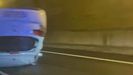 Vídeo de coche volcado en túnel de A Madroa