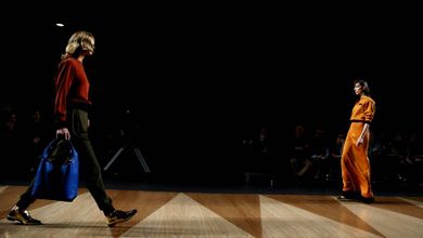 Desfile deJuanjo Oliva durante la Mercedes Fashion Week Madrid