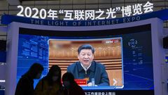 Xi Jinping pronunciando un discurso en noviembre del 2020