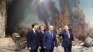 Putin visitó este miércoles el Museo de la Victoria, en el 77 aniversario del asedio a Leningrado durante la Segunda Guerra Mundial