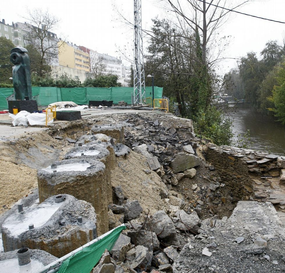 Las obras llevan meses paradas.