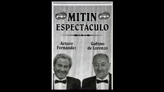 El cartel del espectculo de Gabino de Lorenzo y Arturo Fernndez