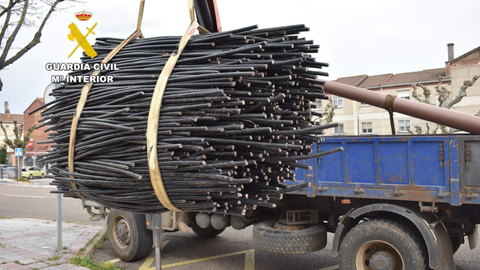 Desmanteladas dos redes criminales dedicadas<br />al robo masivo de cableado telef�nico en el<br />norte de Espa�a