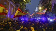 Nueva jornada de protestas contra la ley de amnistía en Madrid