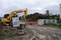 Imagen de las obras en la parcela junto a la N-550