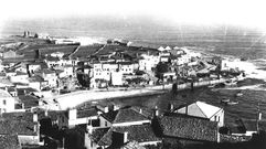 Vista de Caion, a finales de los aos 50, comienzos de los 60