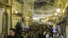 Encendido de las luces de Navidad en A Coruña.