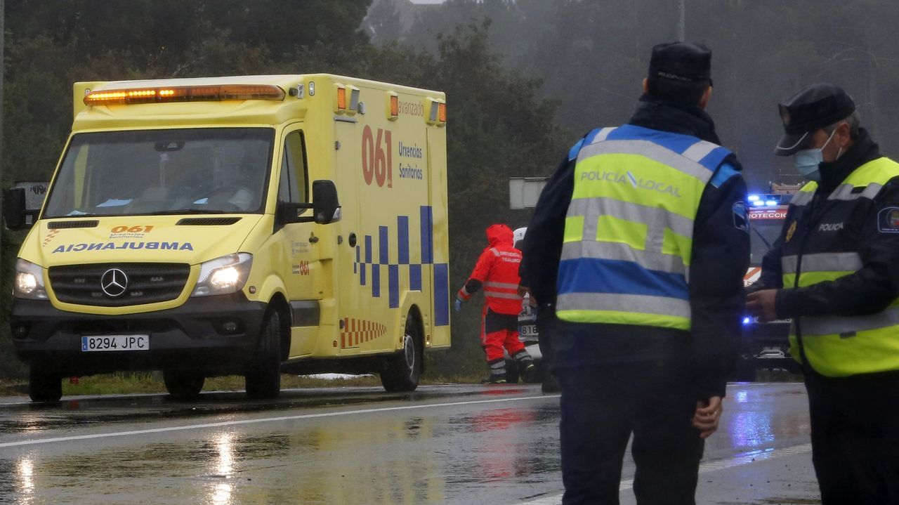 Foto de archivo de una intervencin de la ambulancia del 061.