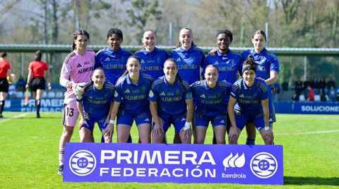 Once inicial del Real Oviedo femenino ante el Real Betis
