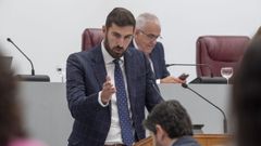 Jos ngel Antelo, portavoz de Vox en el parlamento de Murcia, interviene en la segunda sesin de investidura del pleno de investidura.