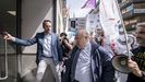 Los funcionarios increparon el martes al secretario de Estado de Justicia cuando entraba a la sede del ministerio.