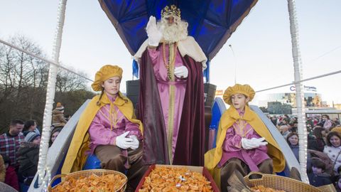 Cabalgata de los Reyes Magos, en Carballo