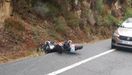 El accidente de la moto de esta mañana ocurrió a cuatro kilómetros del lugar donde se cayó el bus.