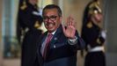 El director general de la OMS, Tedros Adhanom Ghebreyesus, a su llegada a un acto en París