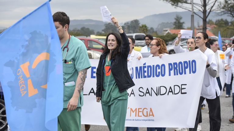 Una mañana de huelga en el Hospital Montecelo: «Queremos mejorar nuestras condiciones y la atención»