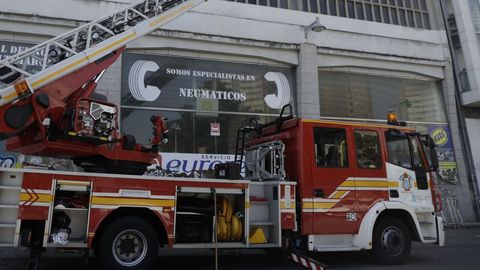 Imagen de archivo de un camión de bomberos de A Coruña