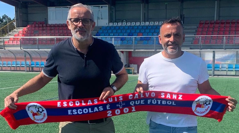 Jos� Barca en su presentaci�n con el Berganti�os