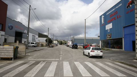 En el polgono industrial de Camba, en Xove, en imagen de este lunes, se asientan varias empresas auxiliares de Alcoa San Cibrao