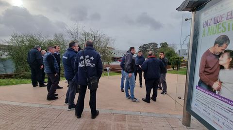 Trabajadores en huelga en Pontevedra