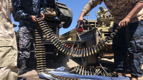 Las fuerzas del Ejército Nacional Libio a las órdenes del mariscal y señor de la guerra Jalifa Hafter