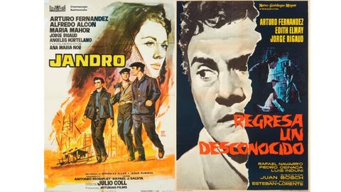Carteles de «Jandro» (1964) y «Regresa un desconocido» (1961)