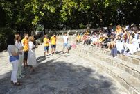 La conselleira visit� esta ma�ana el campamento de Gandar�o