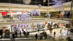Imagen de archivo del centro comercial As Termas en Navidad