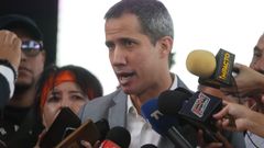 El opositor venezolano Juan Guaid el pasado mes de febrero en Caracas