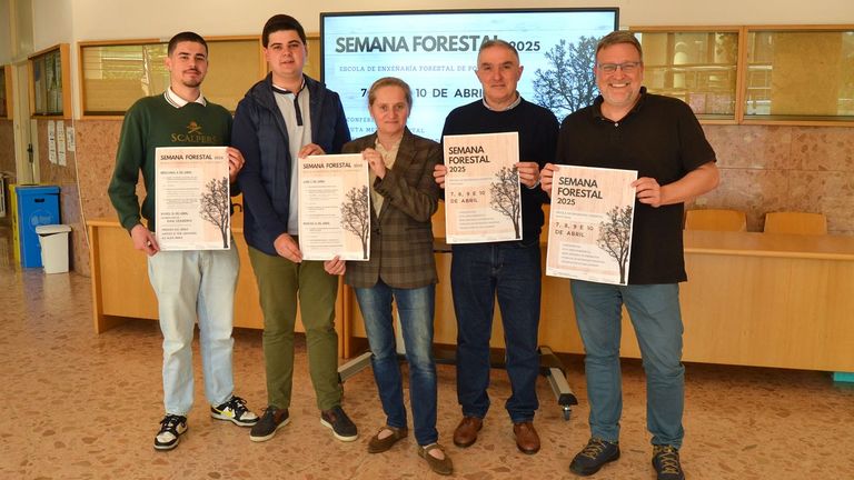 La Semana Forestal del 2025 se presentó este lunes en la Escola de Forestais del campus de Pontevedra