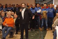 El presidente del comit�, Jes�s L�pez, intervino entre una cerrada ovaci�n 