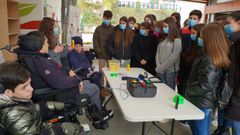 Los alumnos de Carmelitas Ourense visitaron el centro de la Asociacin Aspace de A Corua para conocer la realidad de las personas con parlisis cerebral.