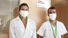 Raquel Martínez y David Torres son los nutricionistas del centro de salud Virxe Peregrina de Pontevedra