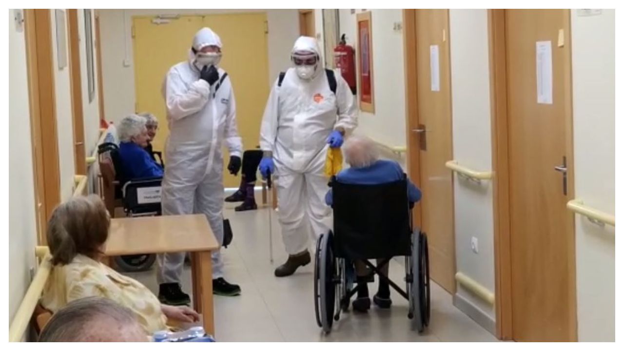 Imagen de la residencia de mayores de Cangas, que fue inetrvenida por la Xunta la pasada semana