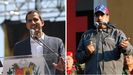Juan Guaidó y Nicolás Maduro