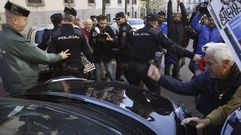 Incidentes a la salida de Blesa del Tribunal Superior de Justicia de Madrid