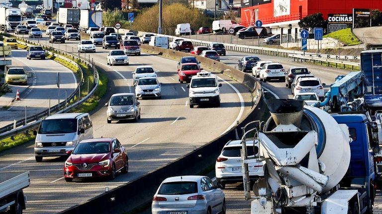 La A-55, entre Vigo y Tui, sigue registrando la mayor concentración de accidentes de toda España