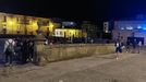 Imagen de este sábado por la noche en las inmediaciones de la Catedral de Lugo