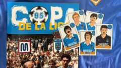 �lbum de cromos de la Copa de La Liga ganada por el Real Oviedo en 1985