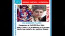 Cartel de SOS Desaparecidos de una chica desaparecida en Gijn