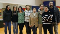 Fina Calleja con los participantes en el curso de voz que se desarrolla este mes de febrero