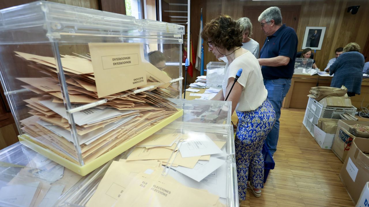 Recuento del voto exterior de las �ltimas elecciones generales en la Junta Electoral Provincial de Lugo