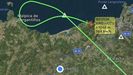 La aproximación corresponde a al vuelo de Iberia (un Airbus A319, matrícula EC-LEI) que llegaba de Madrid y aterrizó a las 17.05 de hoy
