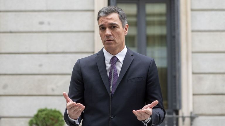 Pedro Sánchez, presidente del Gobierno.