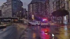 Accidente en Linares Rivas, A Coruña