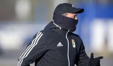 Emilio Ca�edo, durante un entrenamiento en El Requex�n