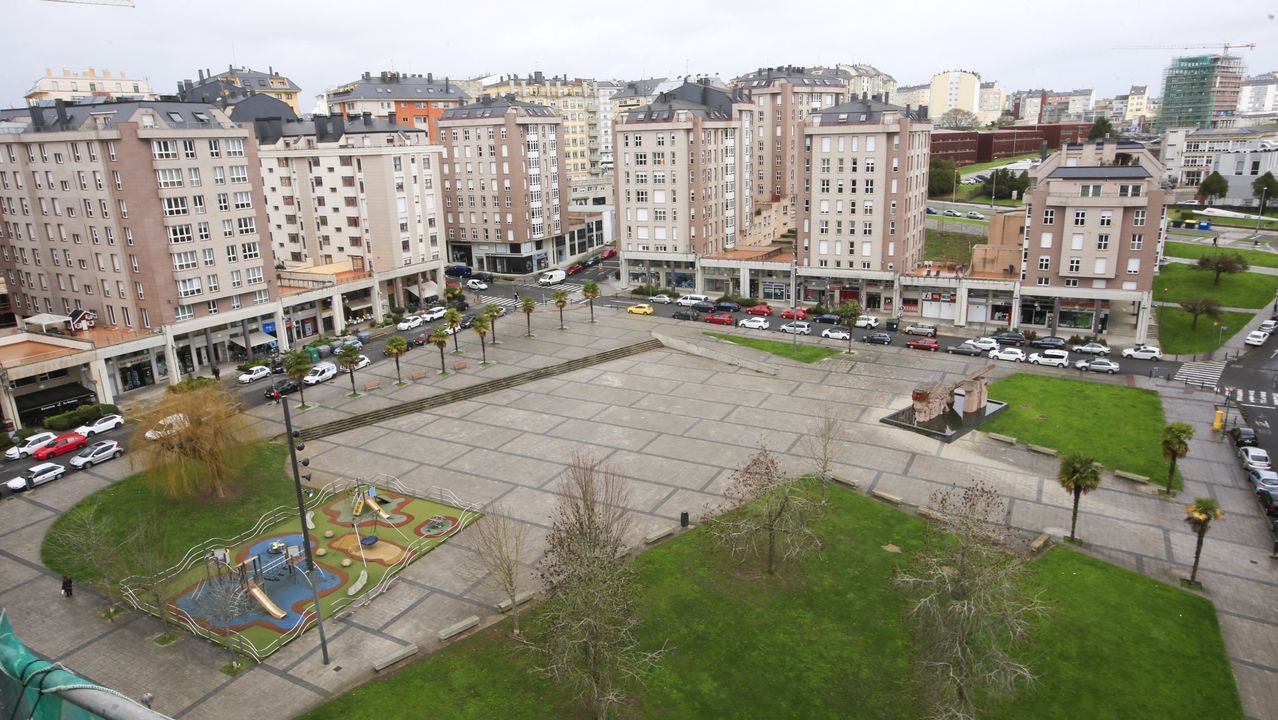 Praza de Augas Frreas donde se instalarn terrazas