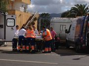 La v�ctima fue trasladada en ambulancia