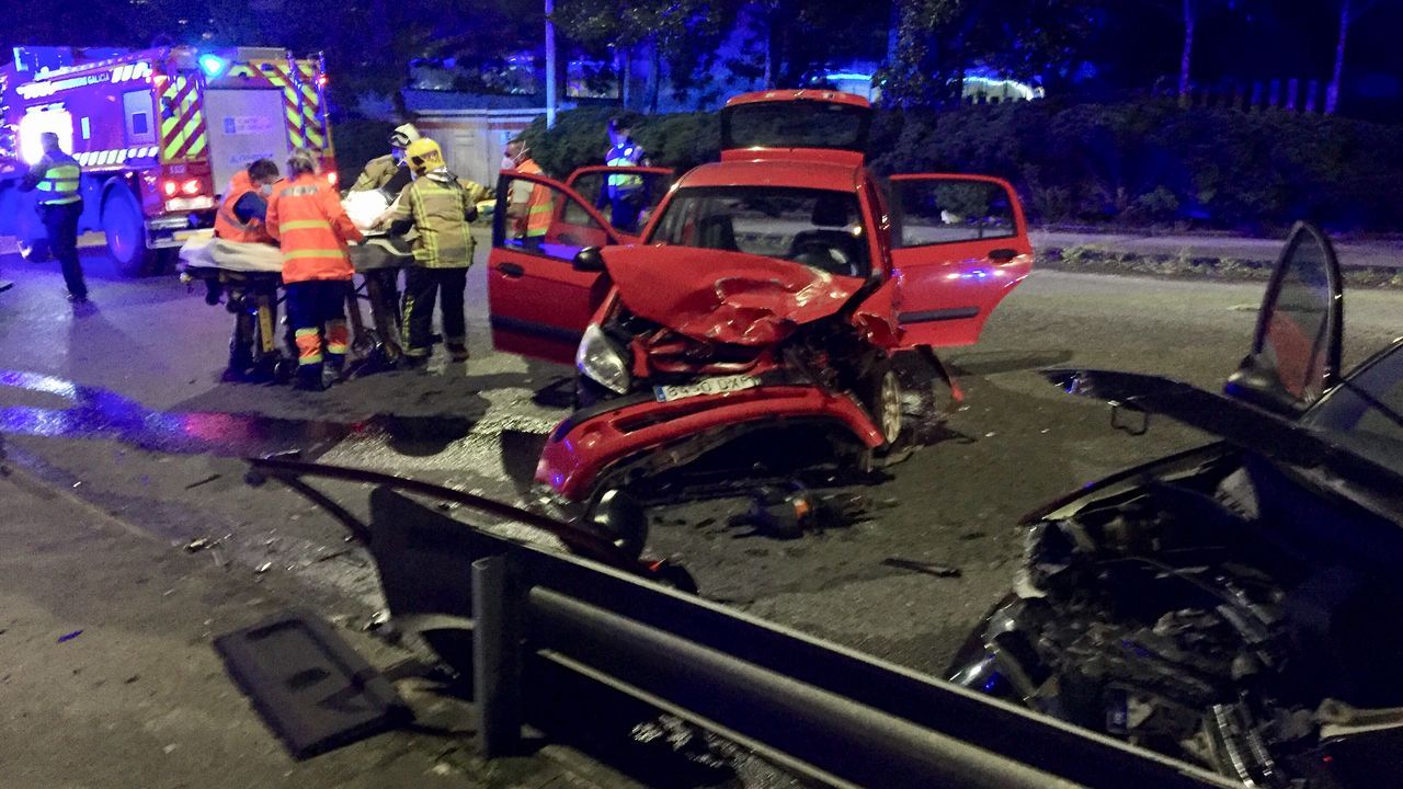 Heridos los cuatro ocupantes de dos coches que colisionaron en el ...