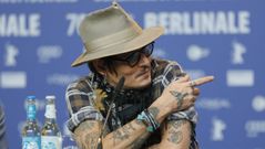 Depp, este viernes, en el festival de Berlín