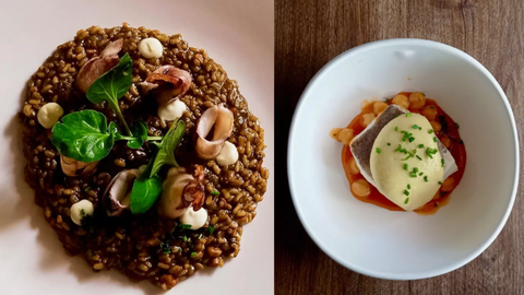 Ca'Suso sirve�cocina actual de base tradicional y asturiana